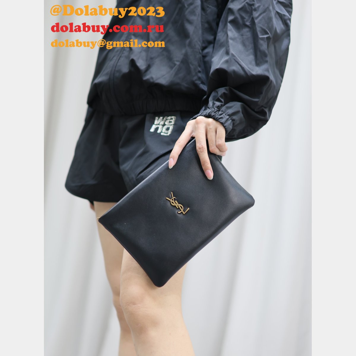 Cheap YSL CALYPSO LAMBKSIN 774062 CLUTCH