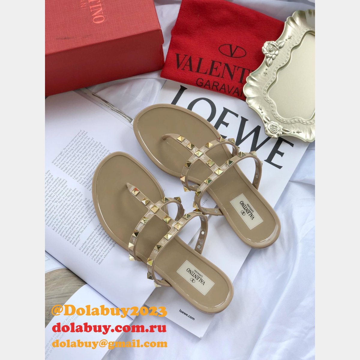 Knockoff Valentino Flat Slippers