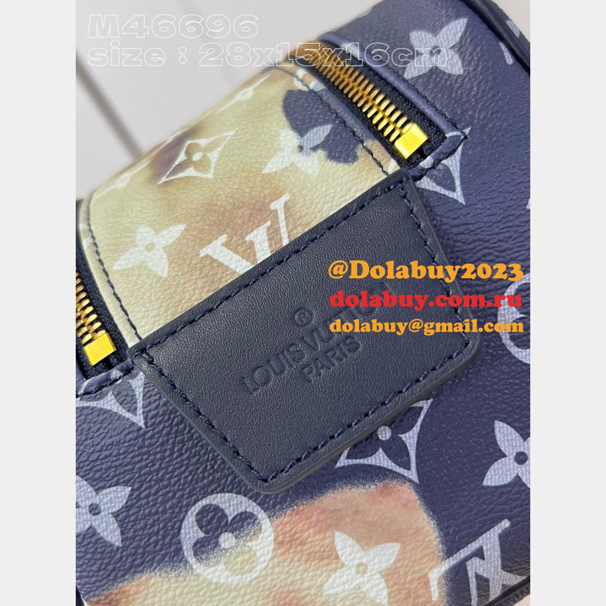 Dopp Kit M46696 Louis Vuittons Replicas High Quality Copy Designer Bag