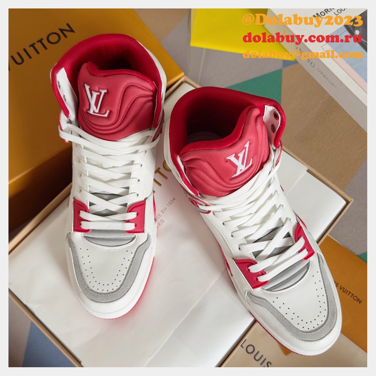 High Quality LV Trainer Sneaker Boot