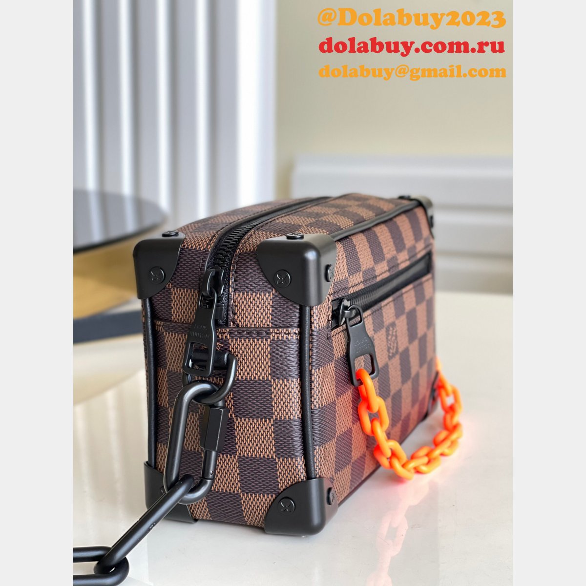 AAA Replica Louis Vuitton M44480 Bags Soft Trunk Monogram Eclipse Canvas