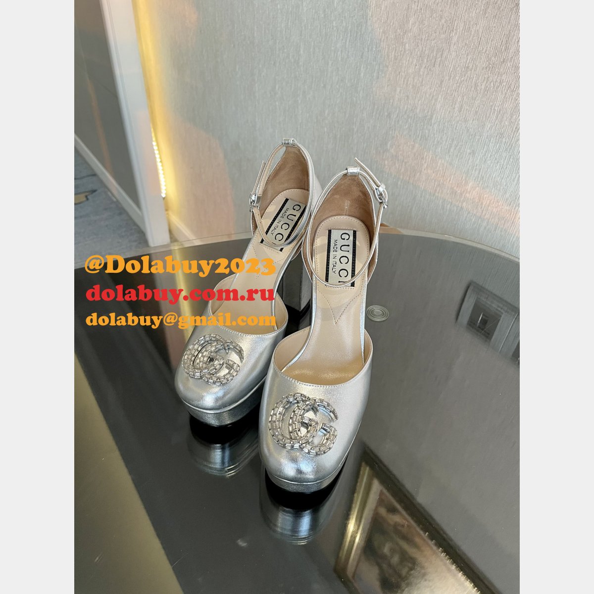 high quality G*u*i high plat form fashion perfect shoes