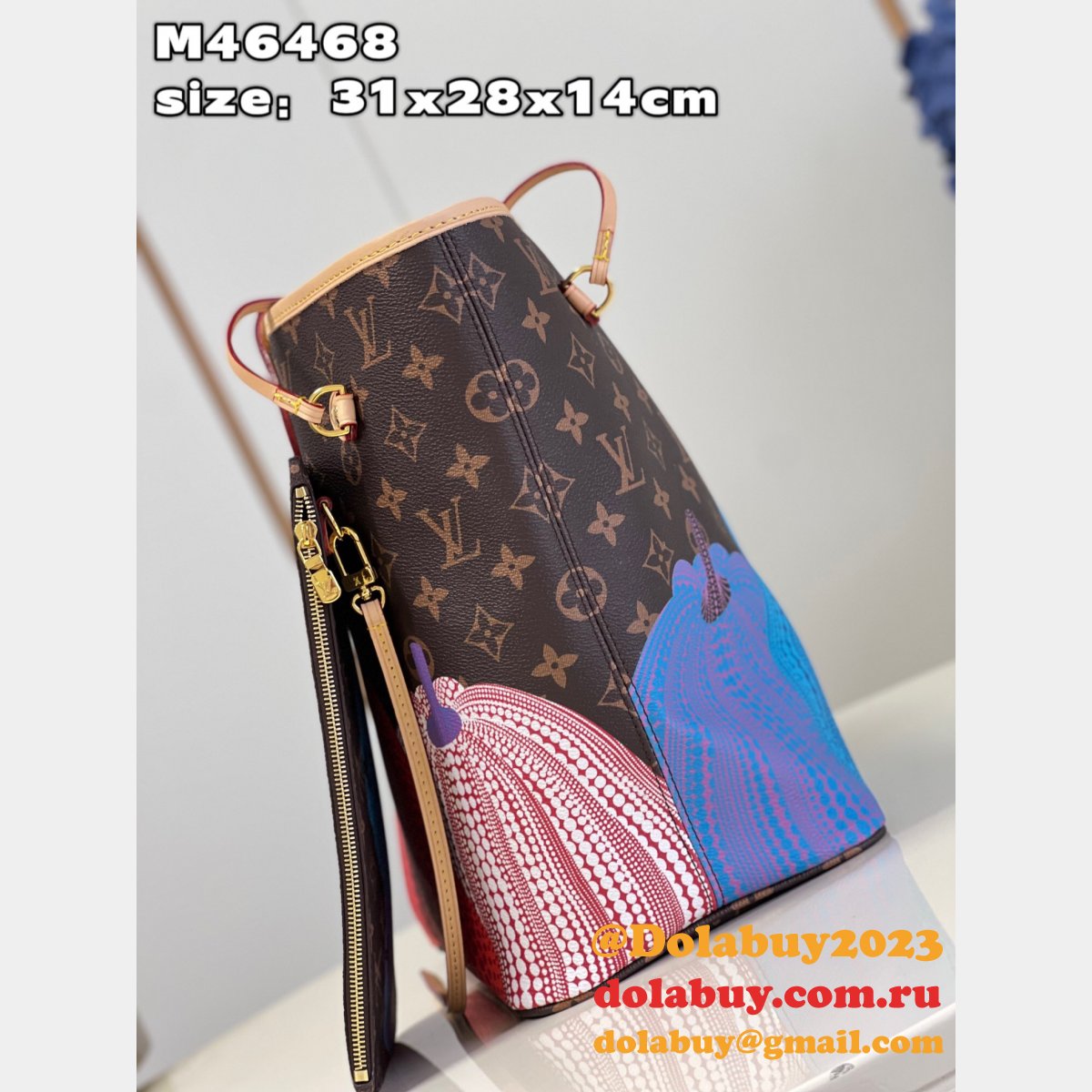 Replica Louis Vuitton Perfect LVS x YK Neverfull M46468 Bag