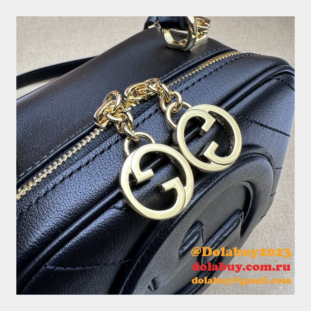 designer G*u*i replica crossbody 744434 blondie top bag