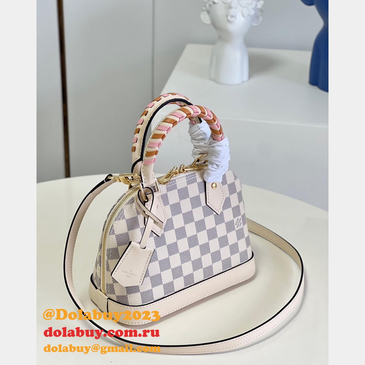 Alma BB Designer Mini Top Handle Bag Purse N41221 Louis Vuitton Replica