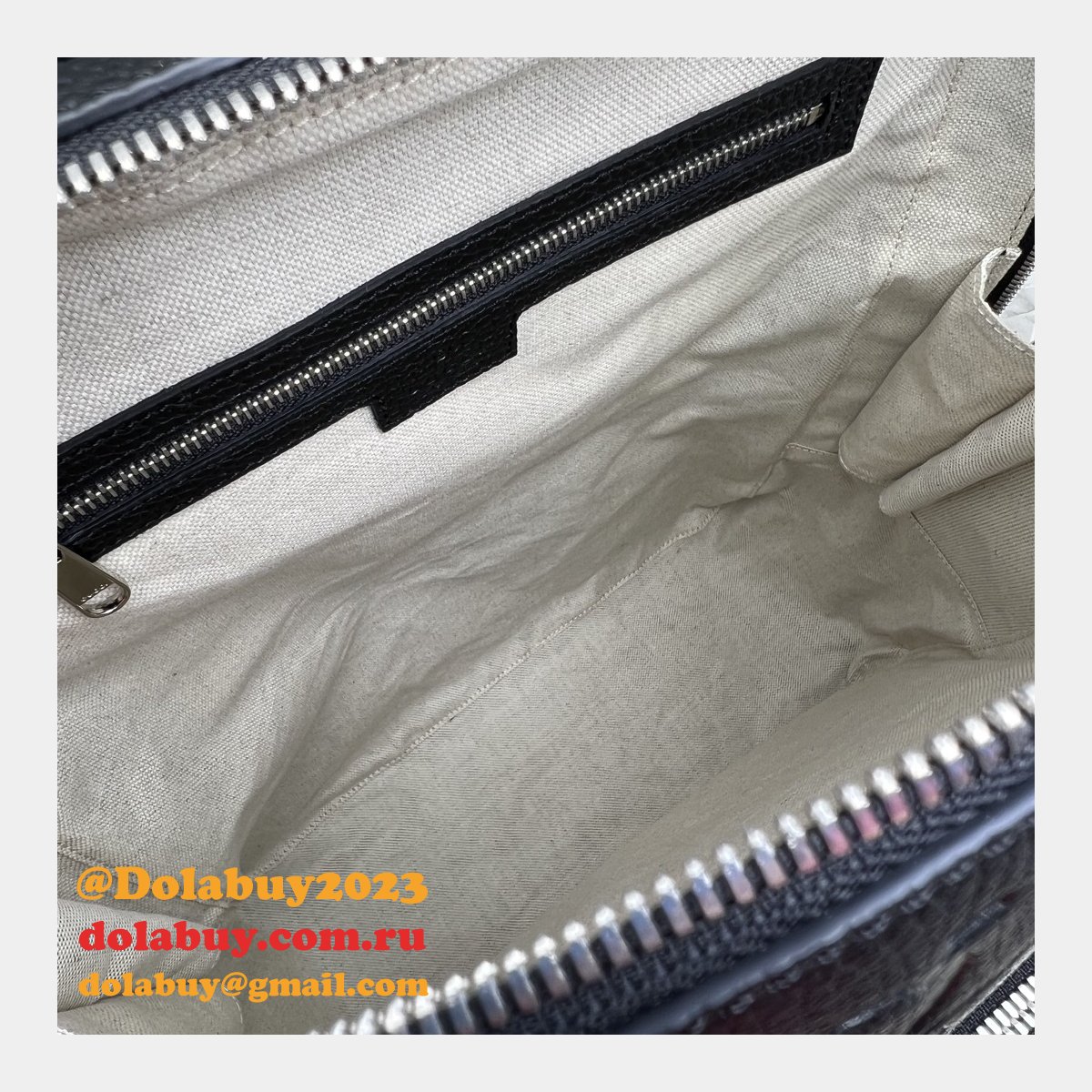 Gucci Black Inspired 766932 Jumbo GG Backpack Fake Top Quality
