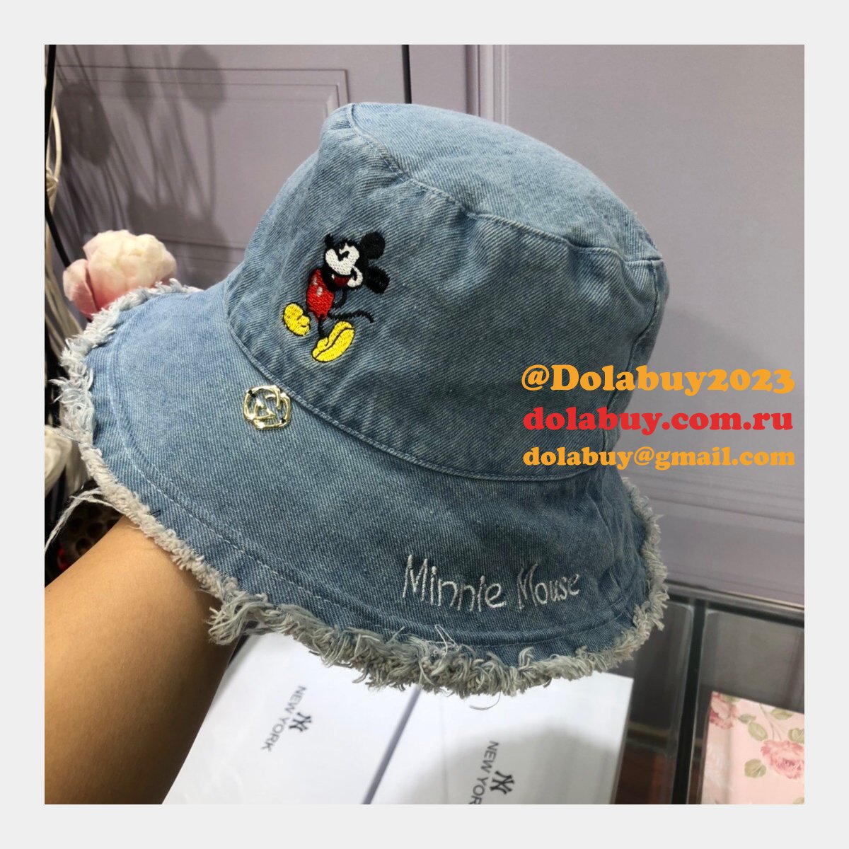 Designer Gucci Mickey fisherman High Quality hat