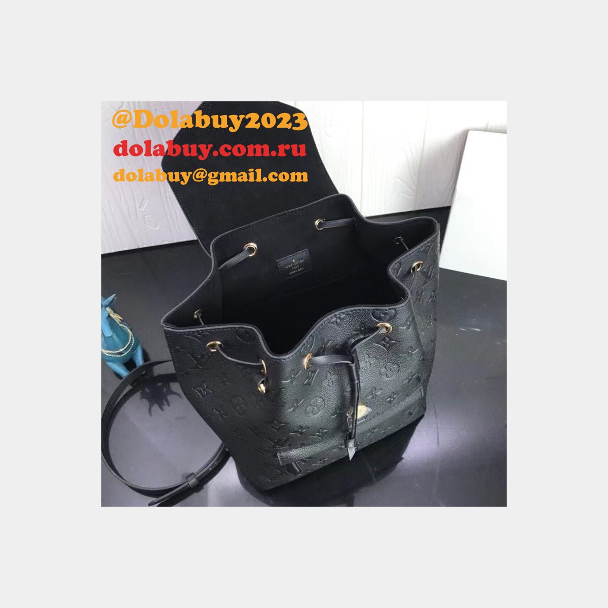 Replica LV Montsouris Backpack Monogram Empreinte Leather