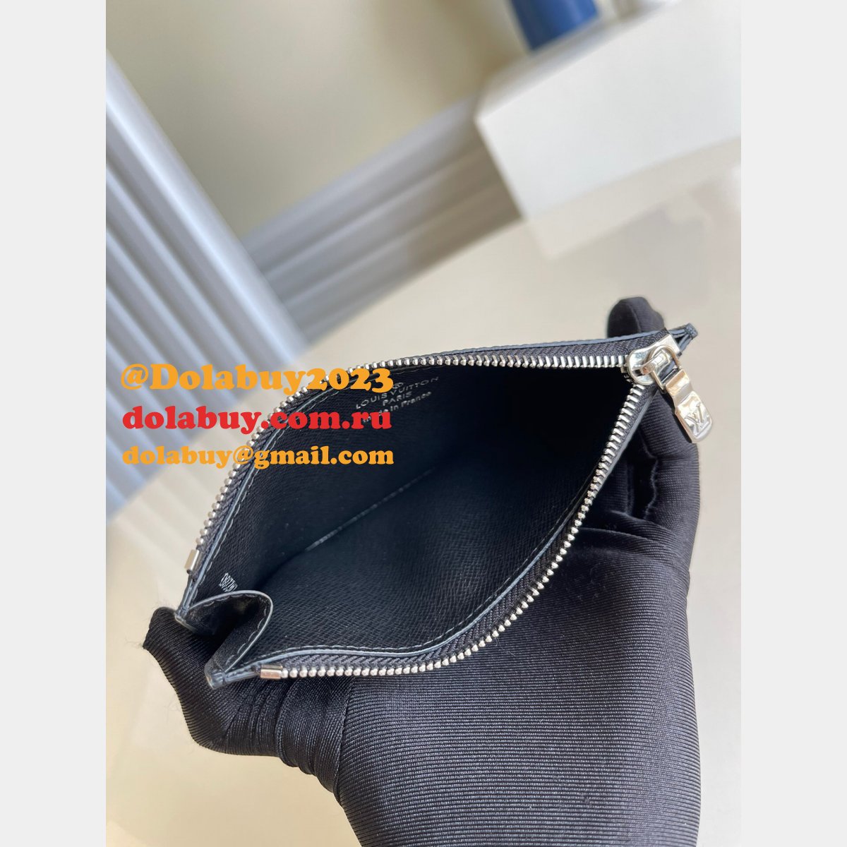 China Replica Louis Vuitton M64038 Coin Card Holder Damier Graphite Canvas