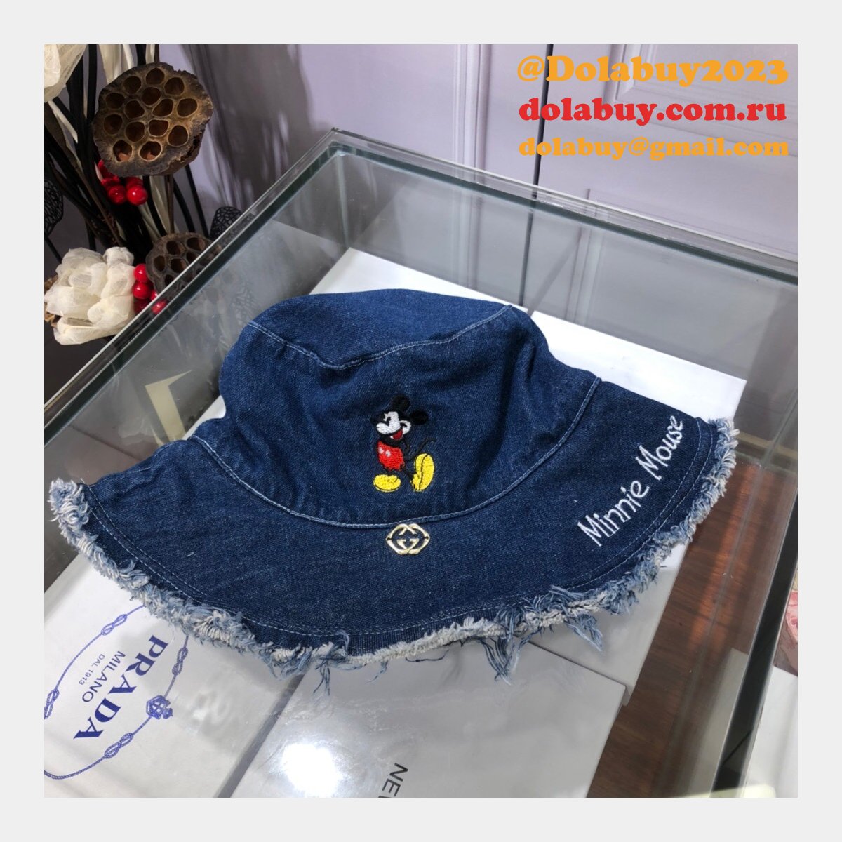 Designer Gucci Mickey fisherman High Quality hat