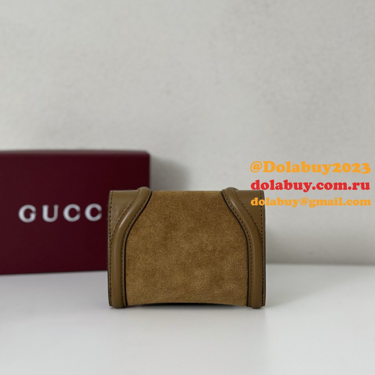 Gucci Wholesale 818795 Blondie Card Case Leather Wallets