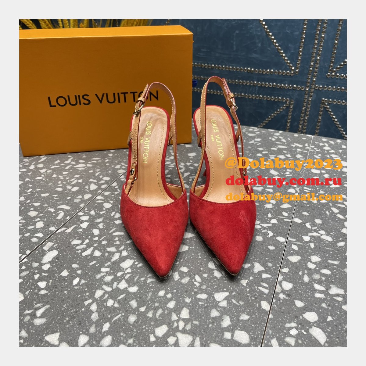Replica LOUIS VUITTON Blossom Slingback Pump