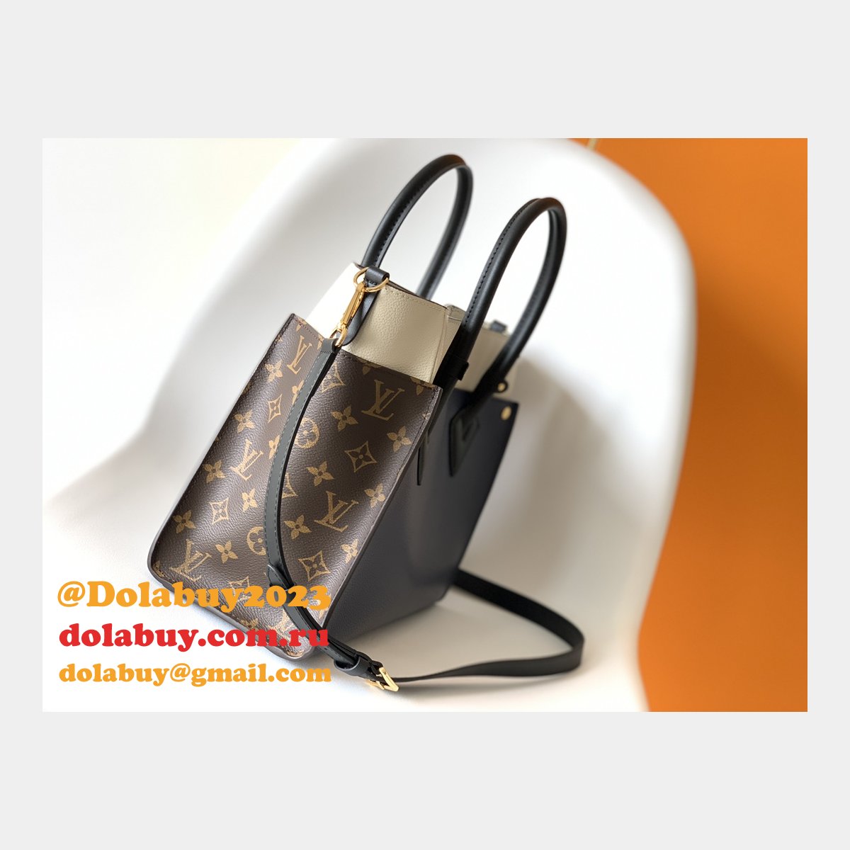 Designer LOUIS VUITTON On My Side MM M53825 HANDBAG