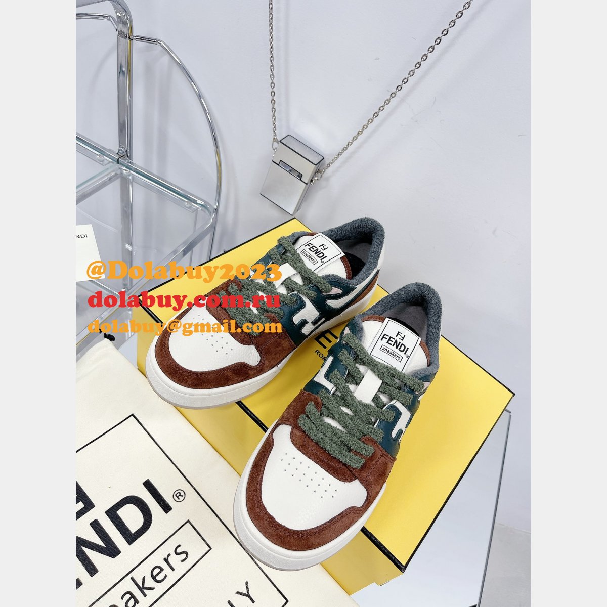 Best Quality Replica Fendi Match TUP F Logo Shoes and Sneaker