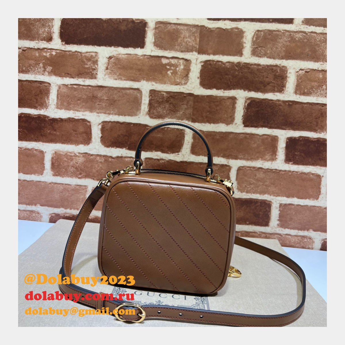 designer G*u*i replica crossbody 744434 blondie top bag