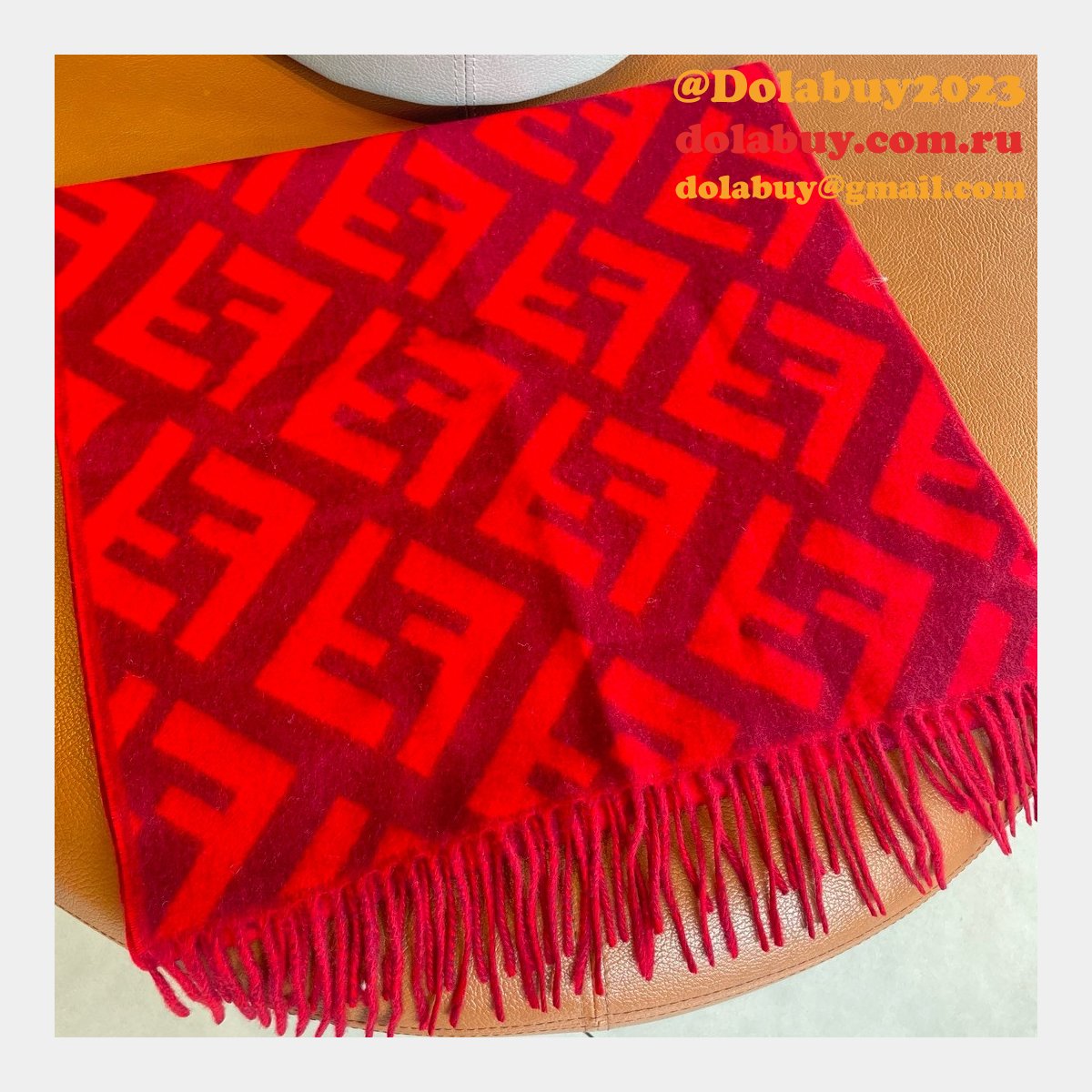 Designer Knockoff Fendi Cashmere Scarf