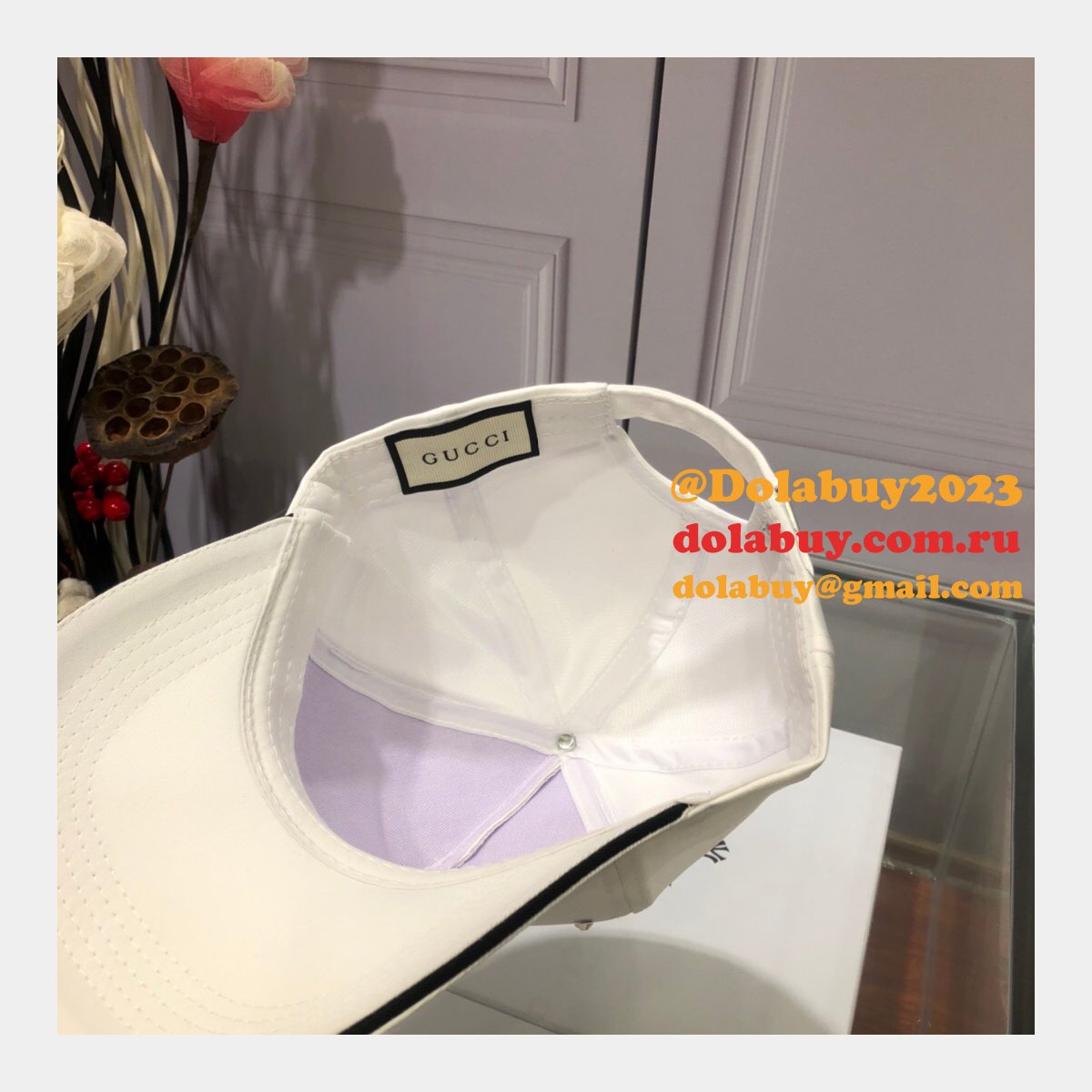 Fashion Gucci with diamond logo Baseball cap