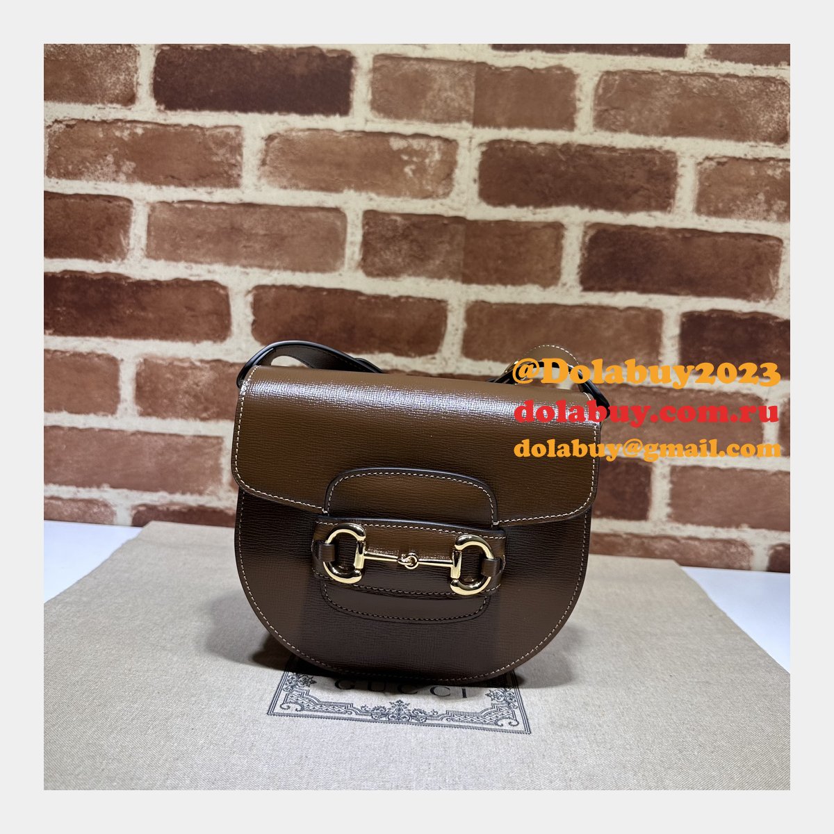 Gucci Knockoff Horsebit 1955 Crossbody Rounded 760191 AAA+ Bag