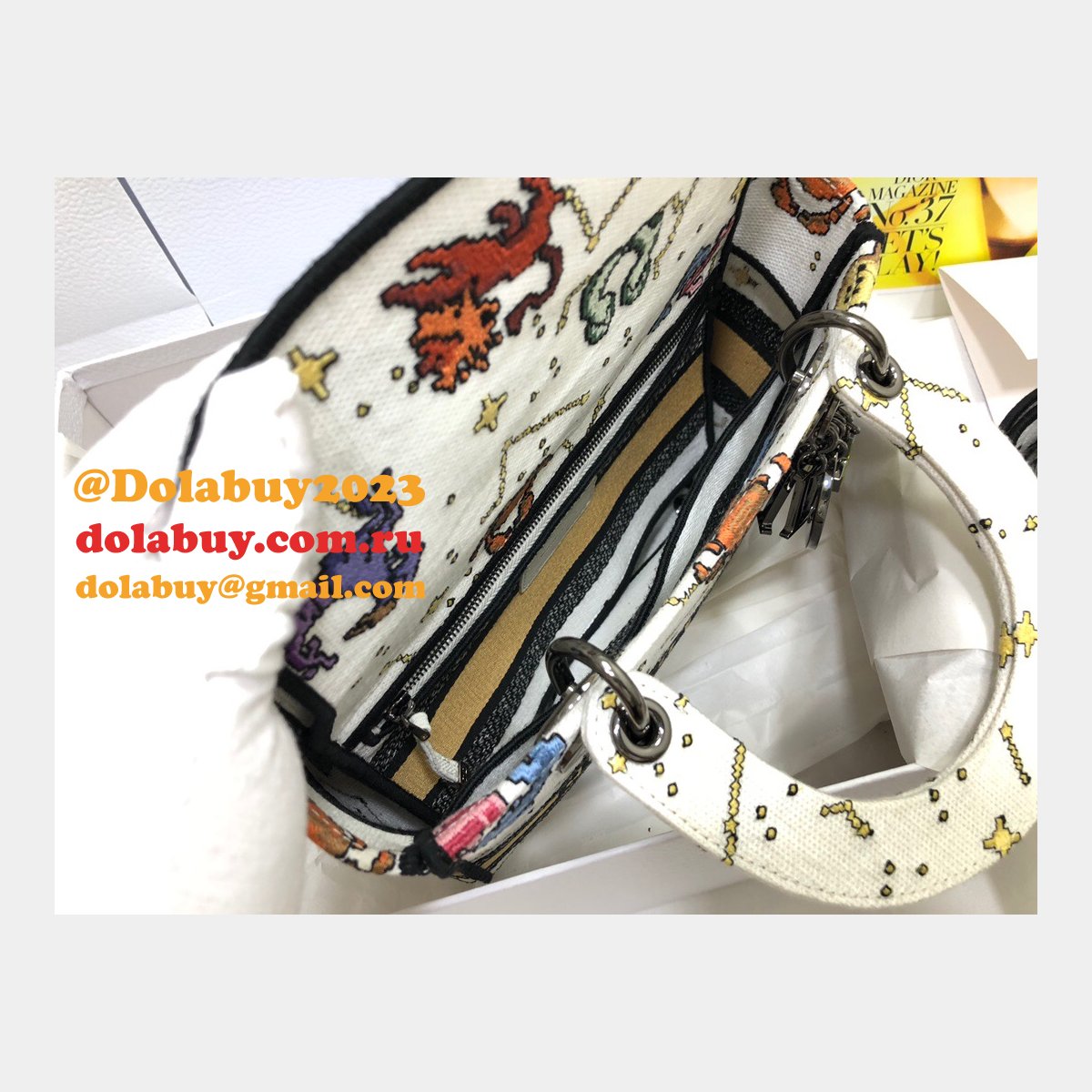 High Quality Designer Lady Dior 24cm Replica Handbags