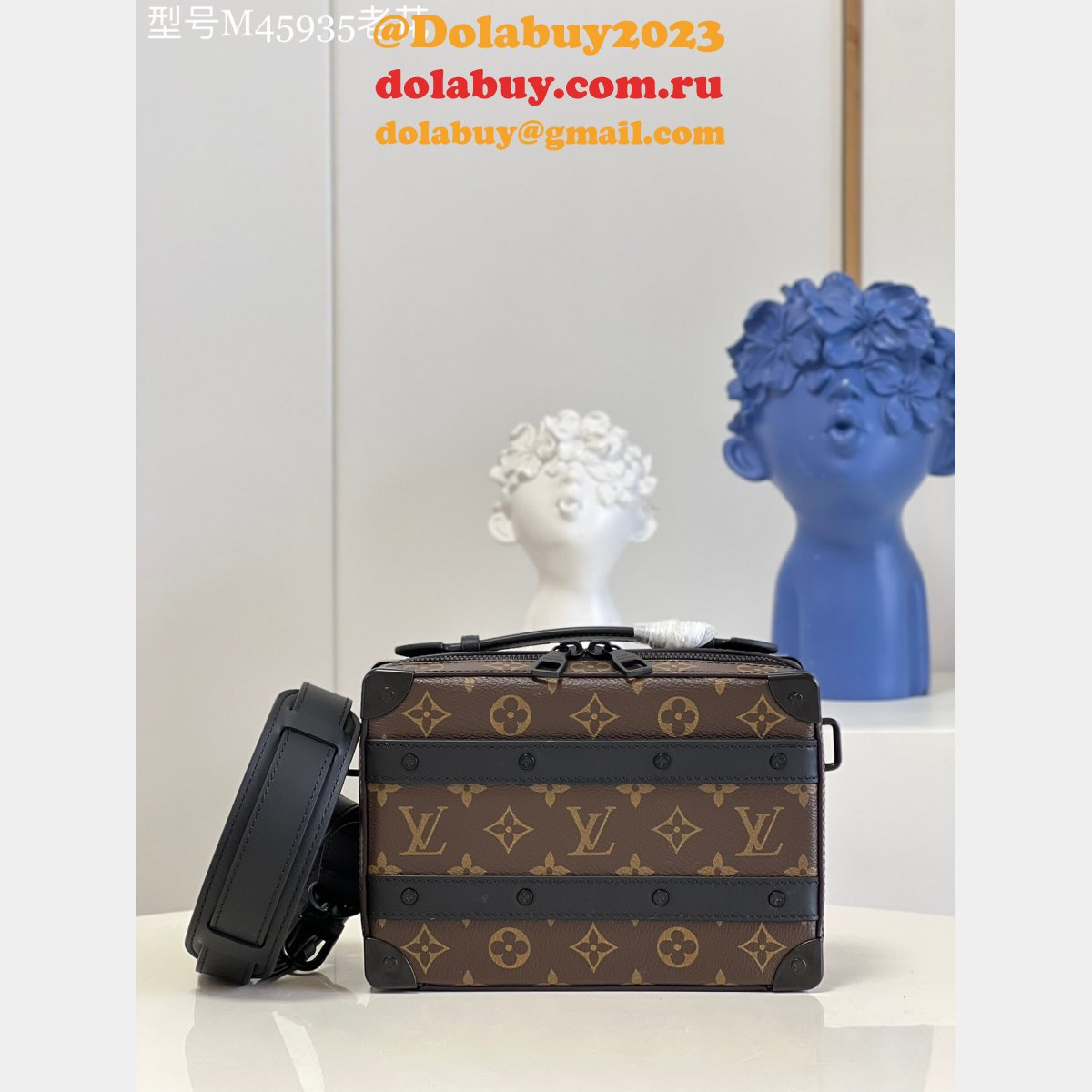 Perfect Louis Vuitton AAA M45935 Handle Soft Trunk Monogram Macassar Canvas