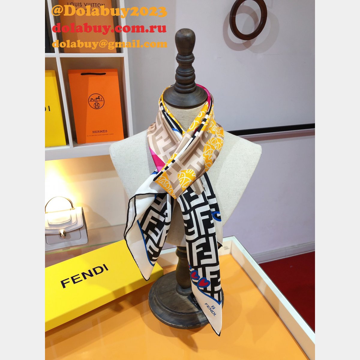 Top Quality fendi Silk twill