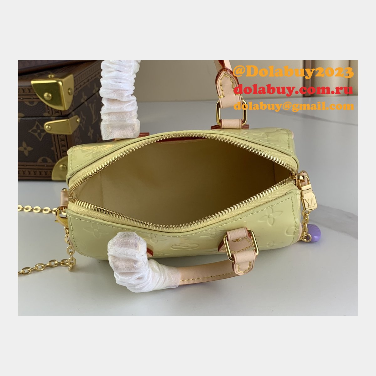 Nano Speedy M83273/M83000 Vernis Patent Louis Vuitton Replica Bag