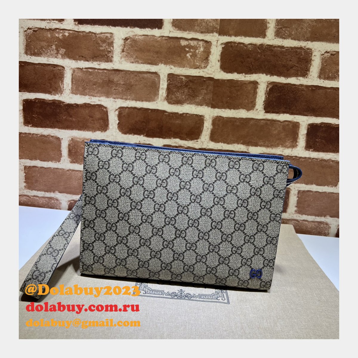Pouch 1:1 Gucci Clutches Knockoff GG Detai 768255 Best Bag