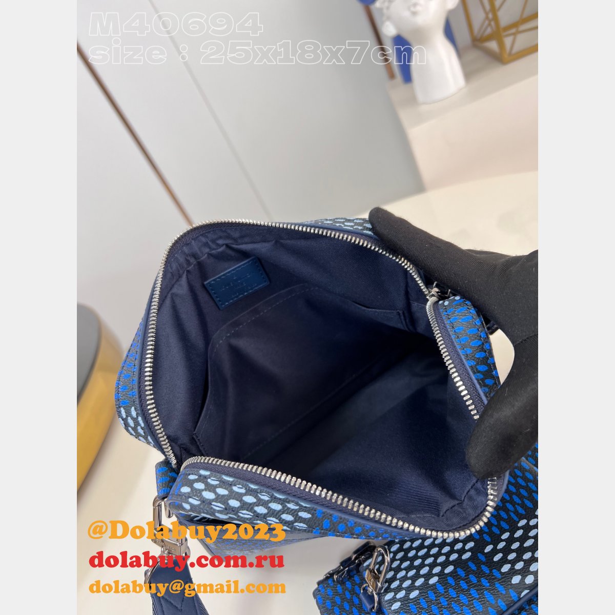 Damier Graphite M40694 Canvas Studio Messenger Louis Vuitton Designer Bag