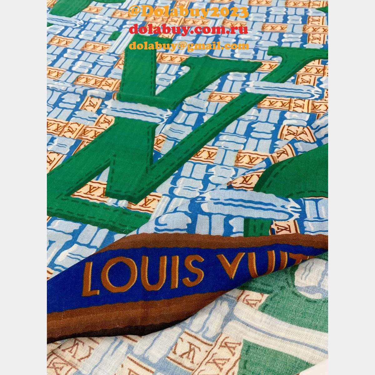 Fashion 7 Star LV CASHMERE SCARF