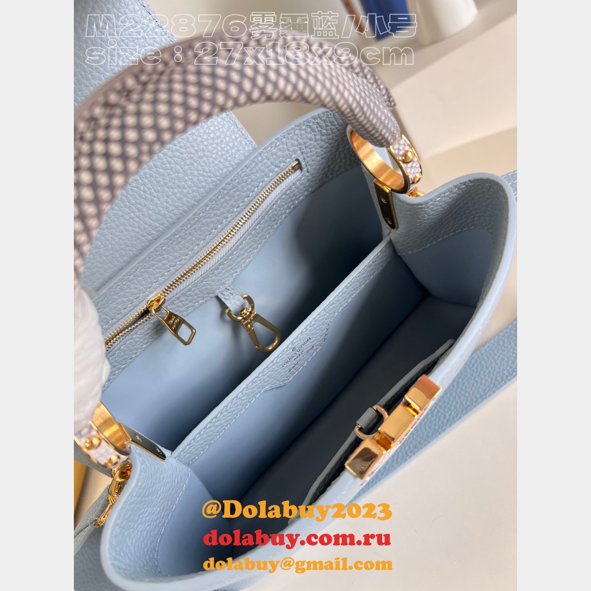 Capucines Replica Louis Vuitton Designer Discreet Best M22876 Bag