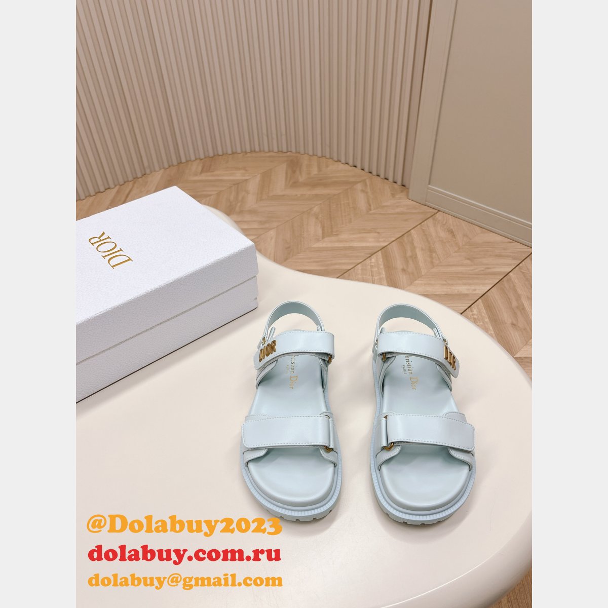 Luxury Lambskin Dioract Sandal 2024