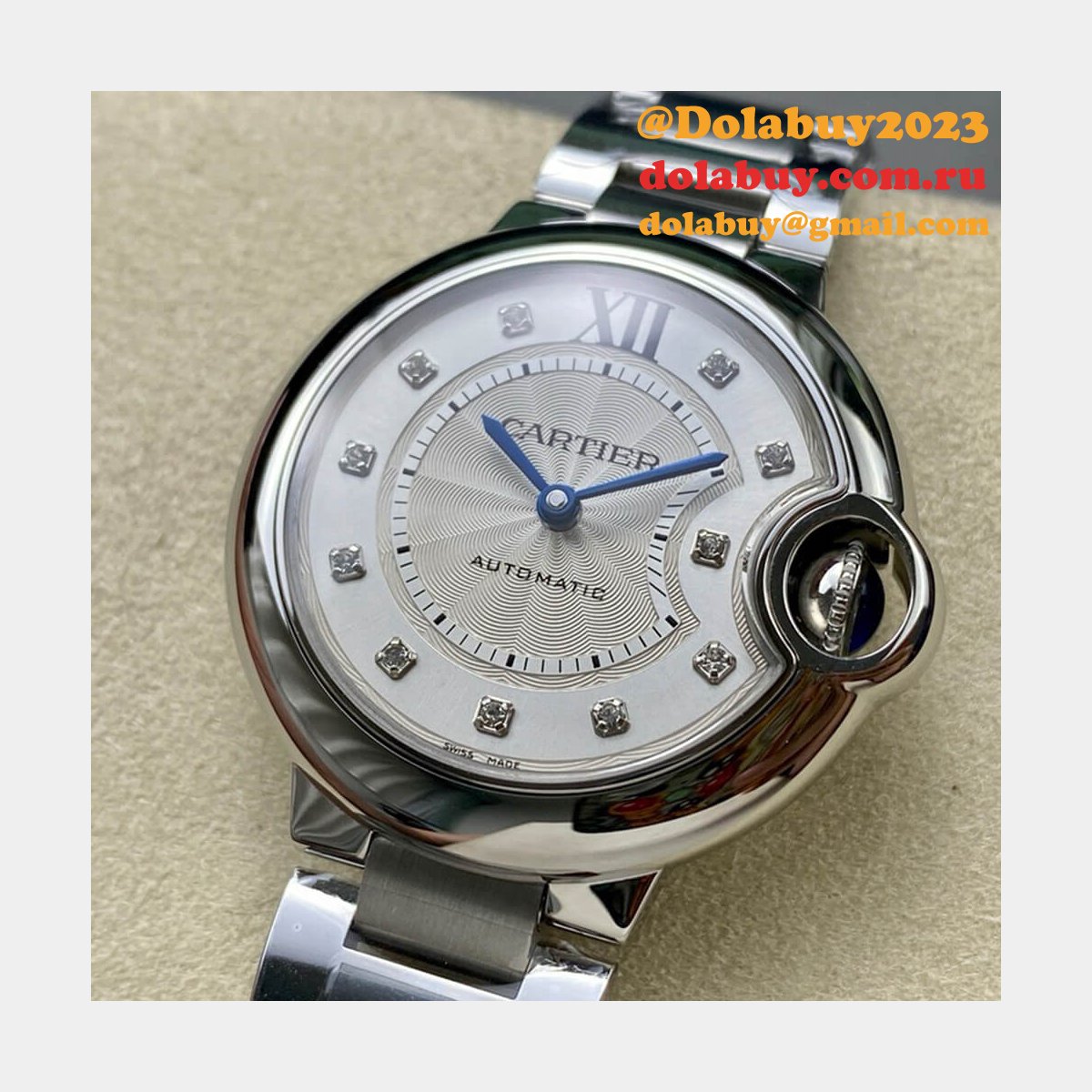 Cartier 33mm Ballon Bleu de Cartier watch