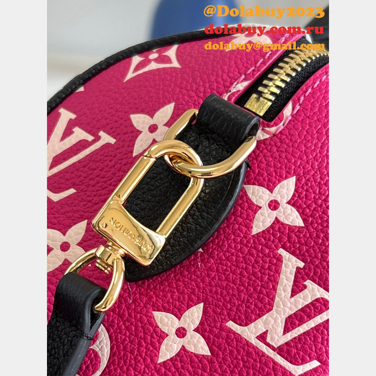Louis Vuitton Replica M46088 Speedy Bandoulière 20 Monogram Empreinte Leather Bag