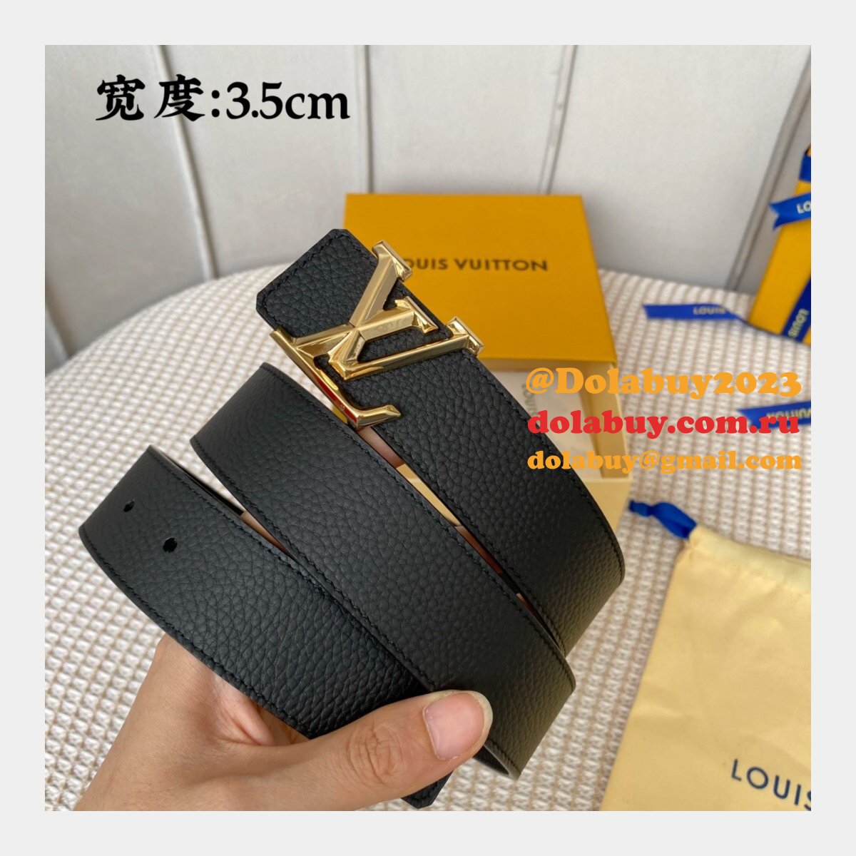 The Best Price High Quality Replica Louis Vuitton 35mm Belts