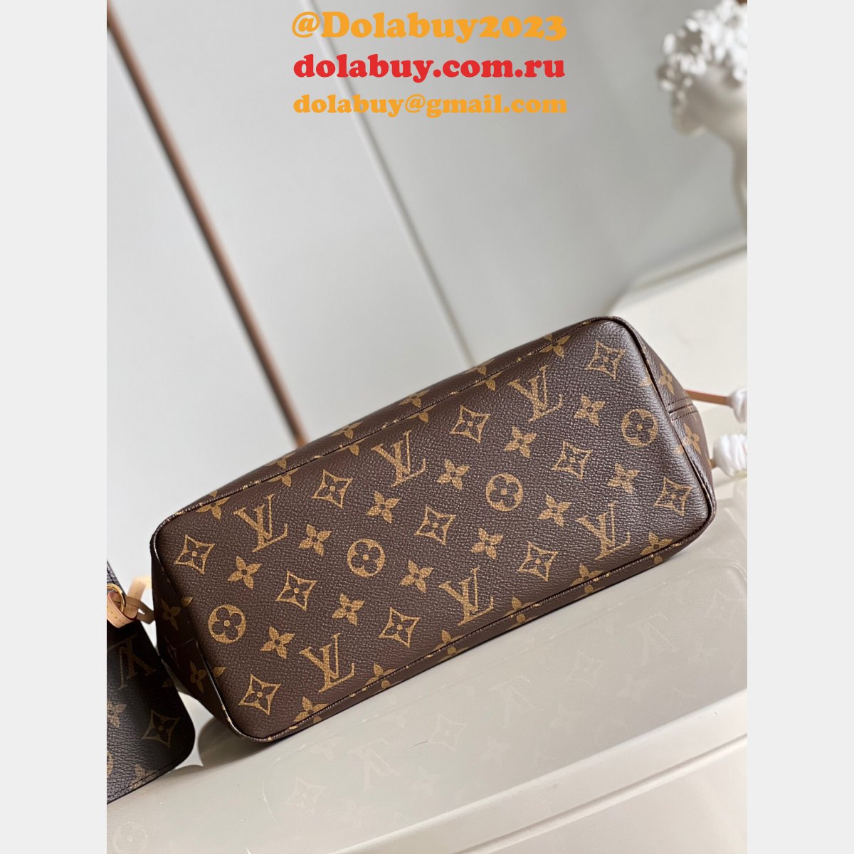 High Quality Louis Vuitton Replica Neverfull Damier/Monogram N41362/M41245 PM Bags 29CM