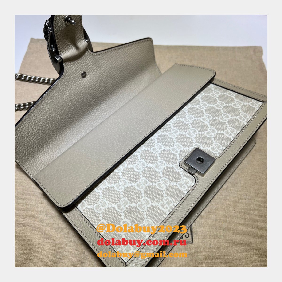 Best Quality Gucci Replica 400249 Dionysus small shoulder leather bag