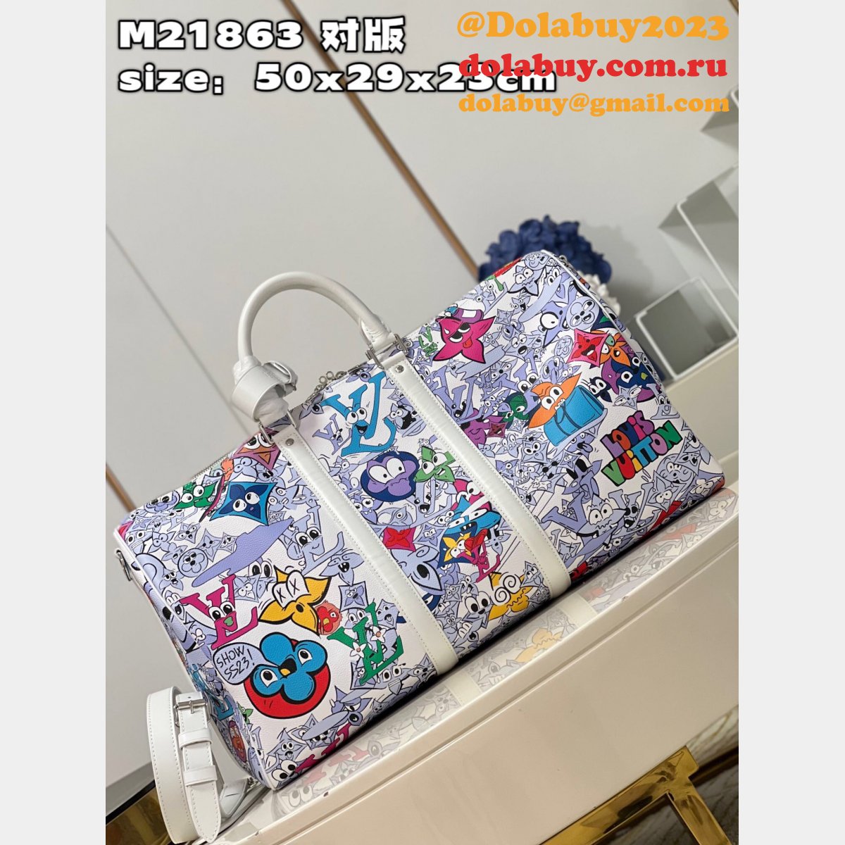 Wholesale Louis Vuitton Travel Keepall Bandoulière 50 Monogram