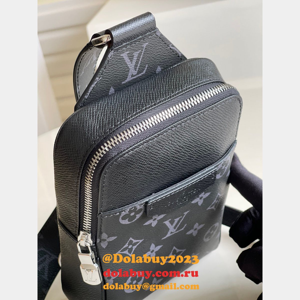 Louis Vuitton Fake Outdoor Slingbag K45 M30741 Black Bags