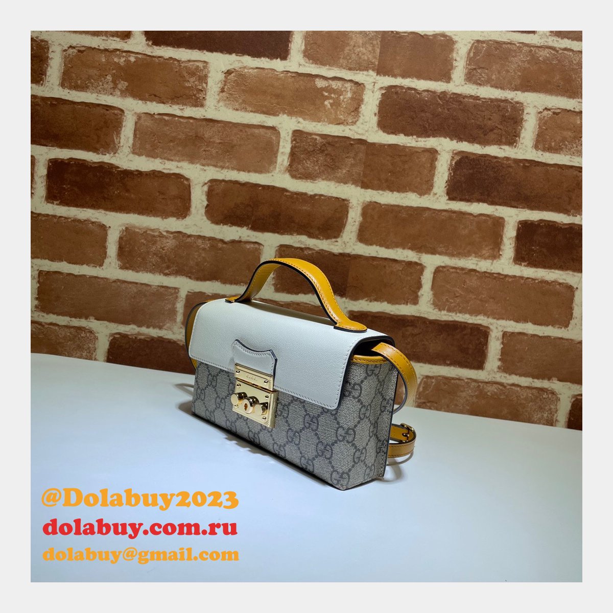 Gucci Replica 7 Star 652683 Padlock mini bag GG Supreme Cheap