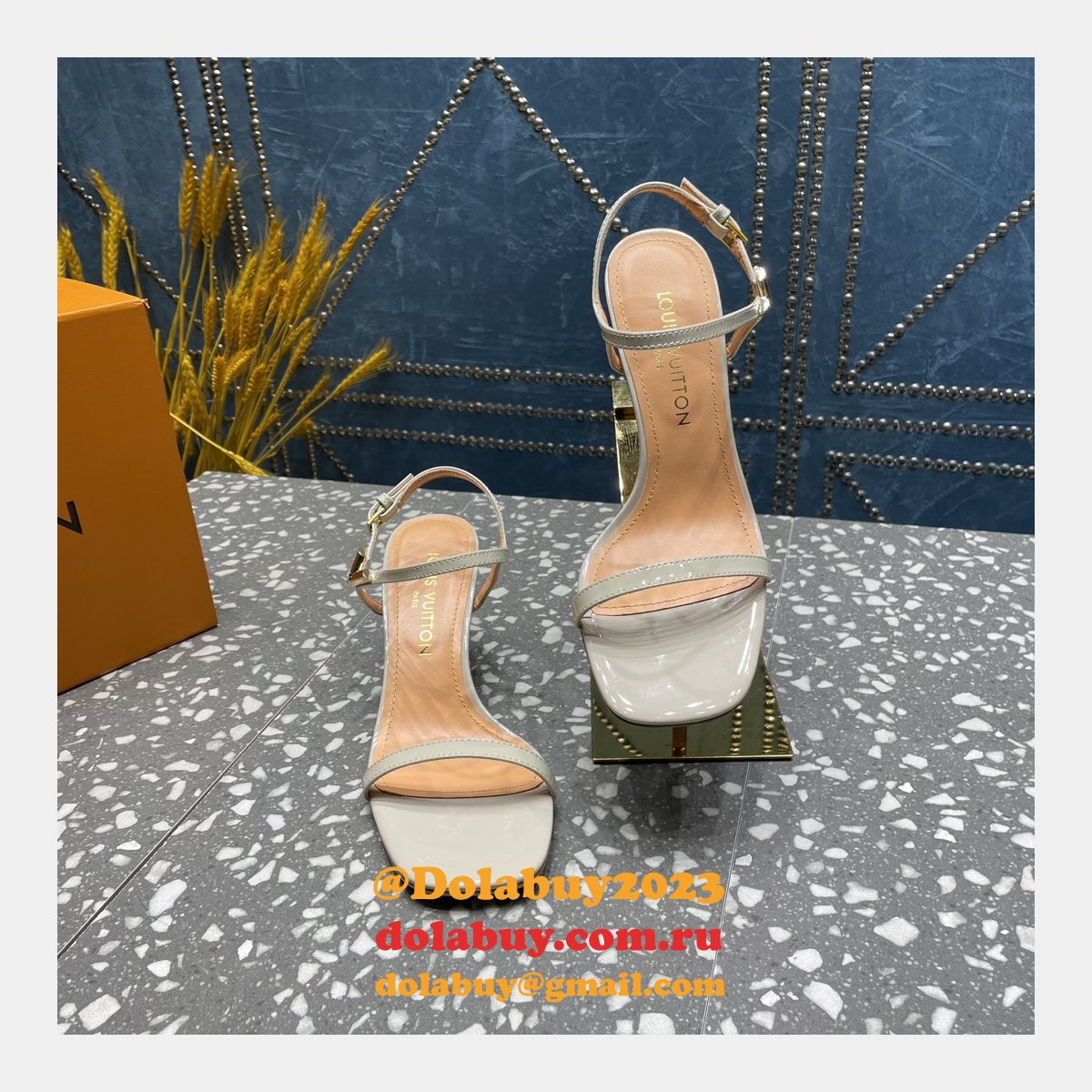 Blossom Sandal Louis Vuitton Replicas Heel:7.5cm/9.5cm Shoes