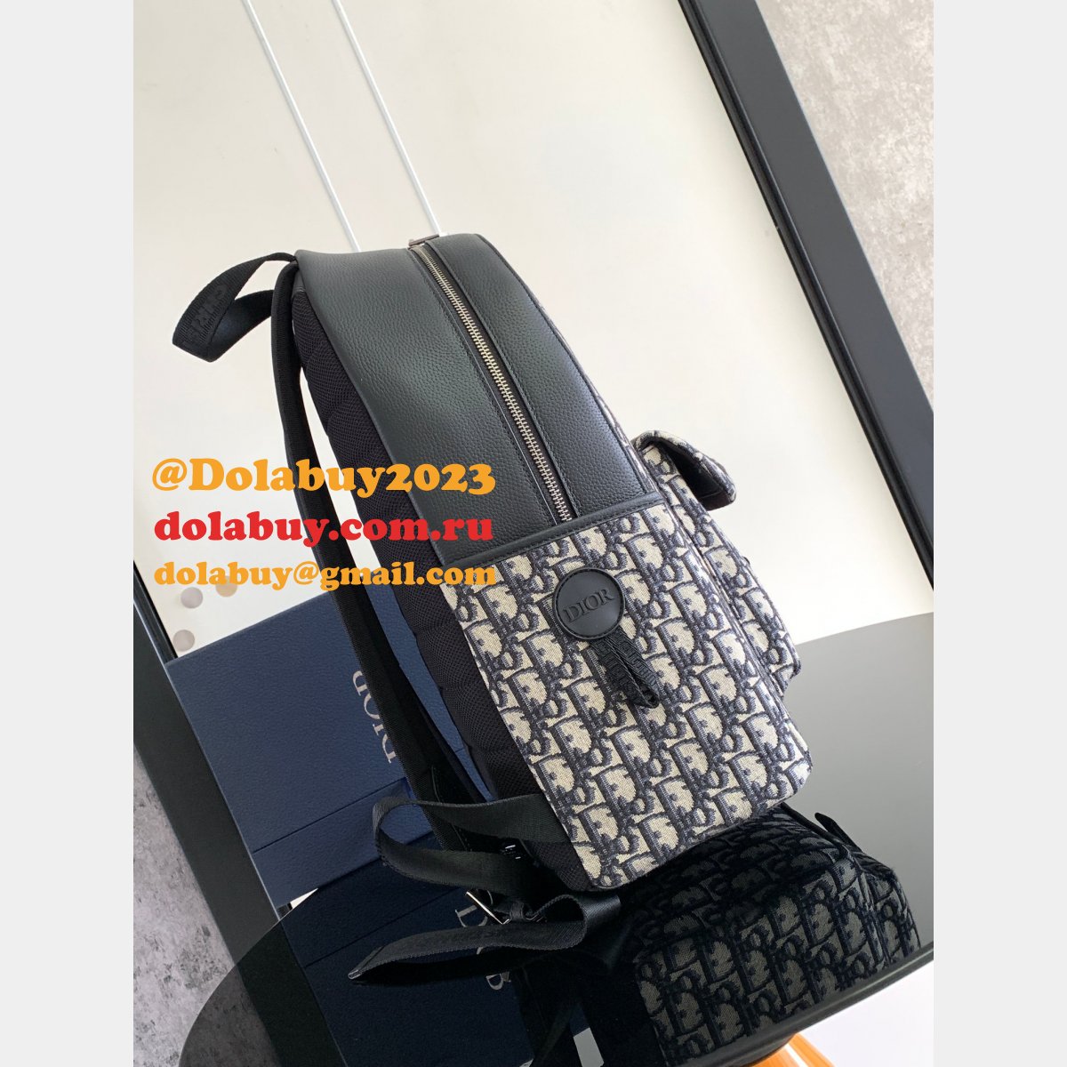 Christian Dior Designer Oblique Backpack 8012 Replica Store Dolabuy