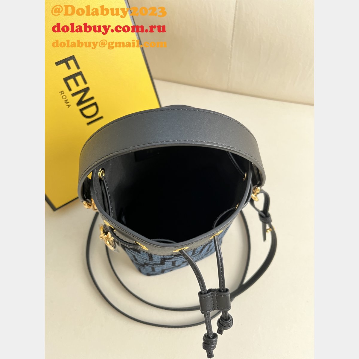 Top Quality Wholesale Fendi Mon Tresor FF small BUCKET BAG