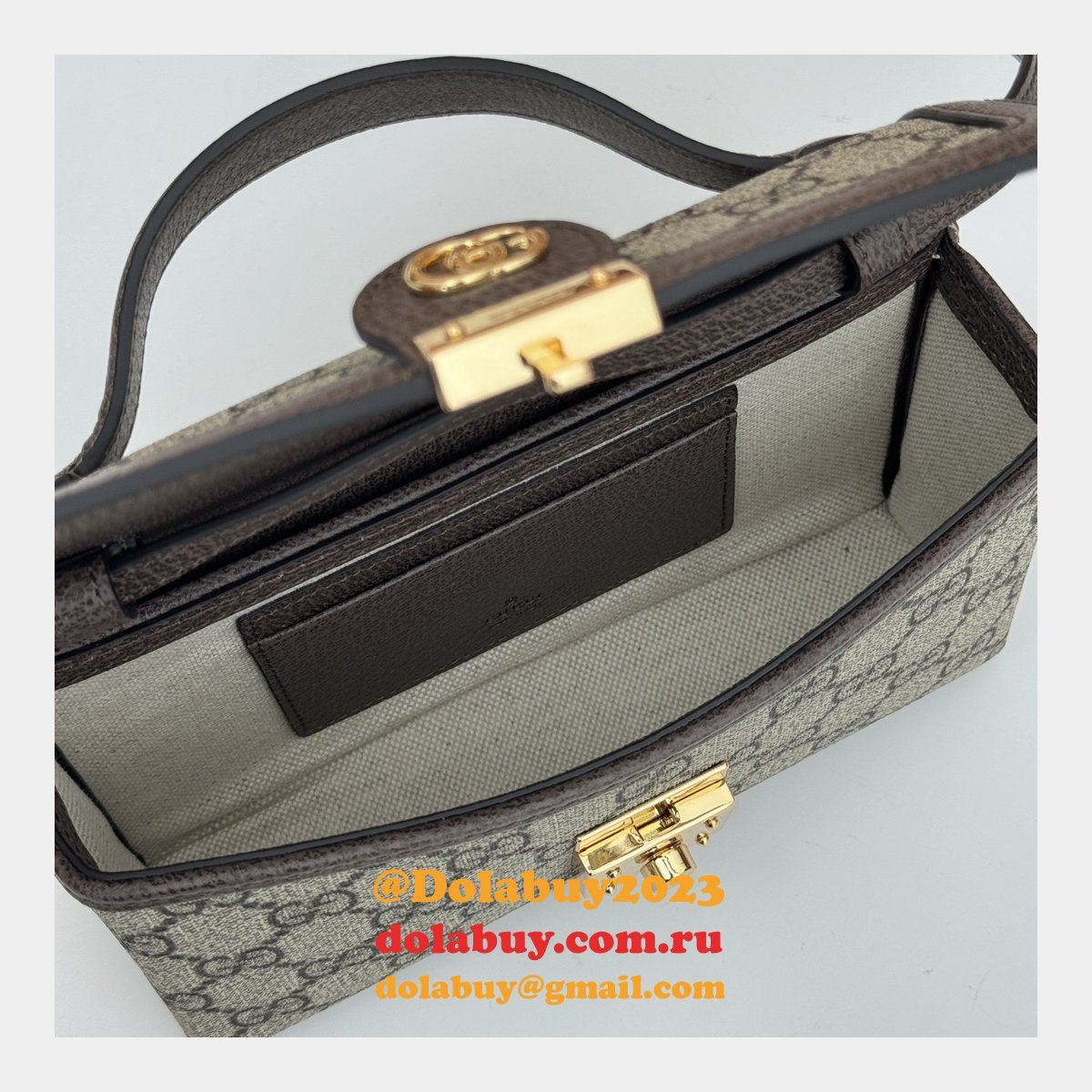 Ophidia 1:1 Mirror Ebony Supreme 772314 Inspired Gucci Bag