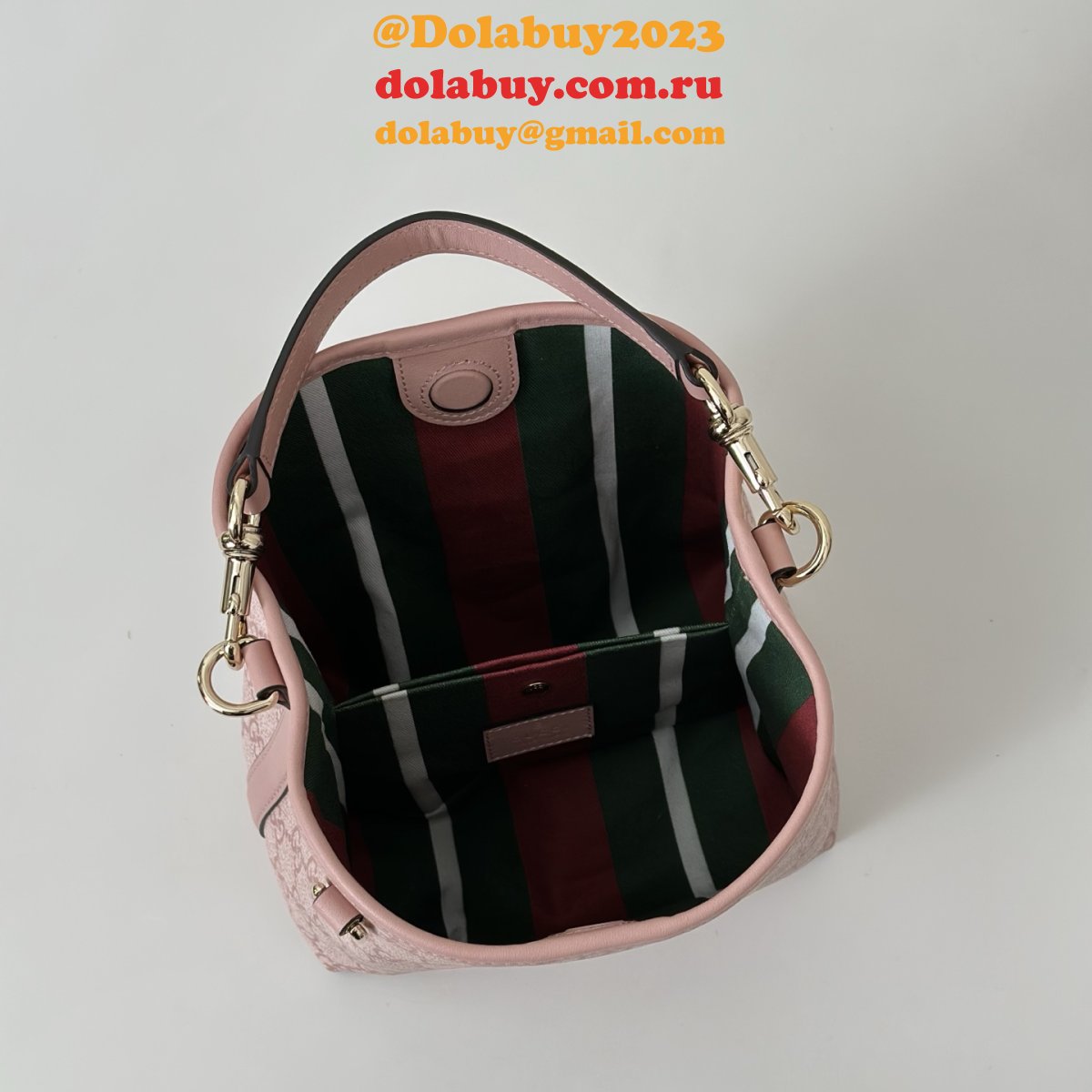 Gucci Shop The GG Emblem Mini Bucket 1:1 Mirror 815118 Bag