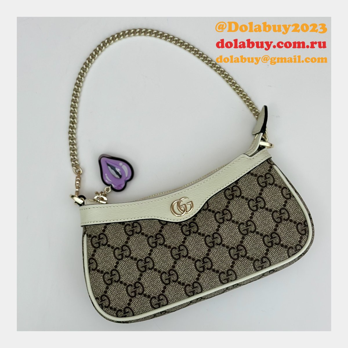 inspired G*u*i 784732 gg super mini shoulder charm bag