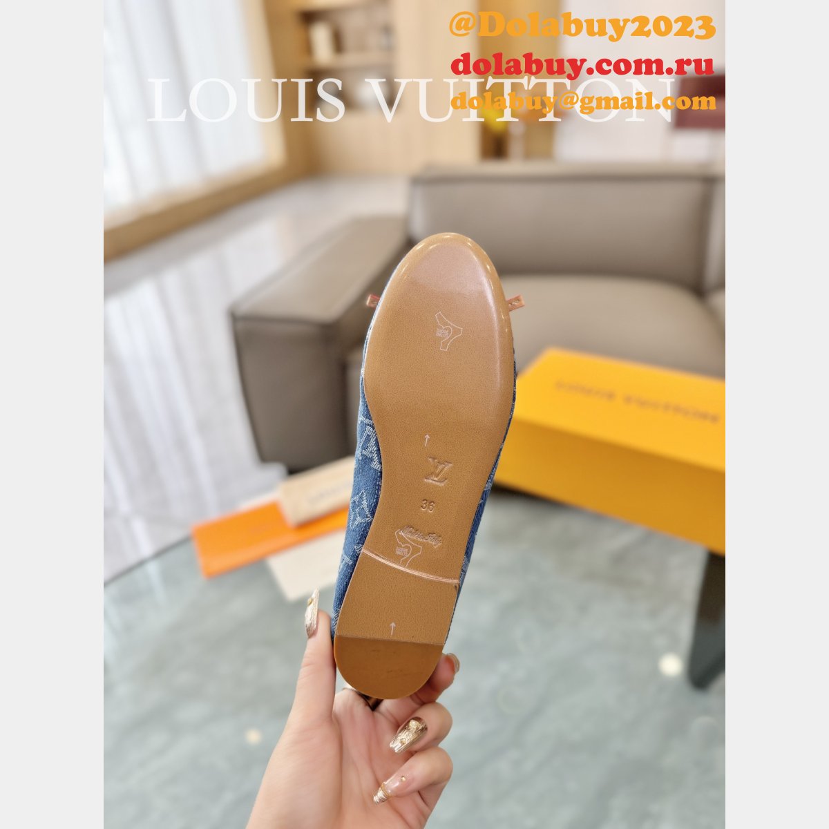 Top Quality LOUIS VUITTON Shake Flat Ballerina