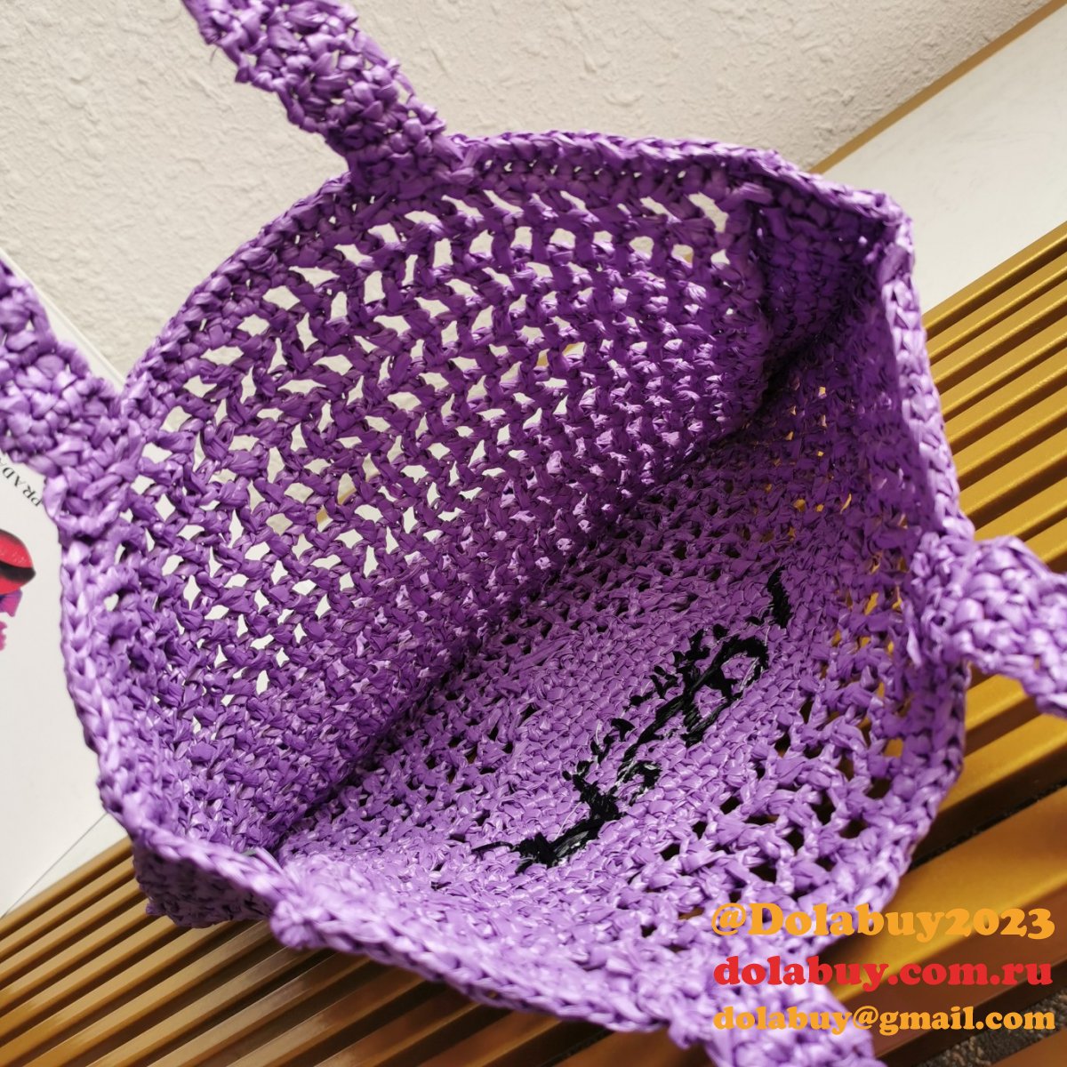 Top Quality PRADA Raffia tote bag Replica