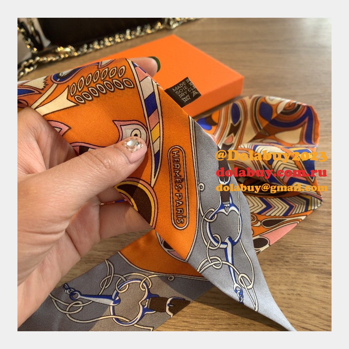 Hermes Top Quality H Twill silk scarf