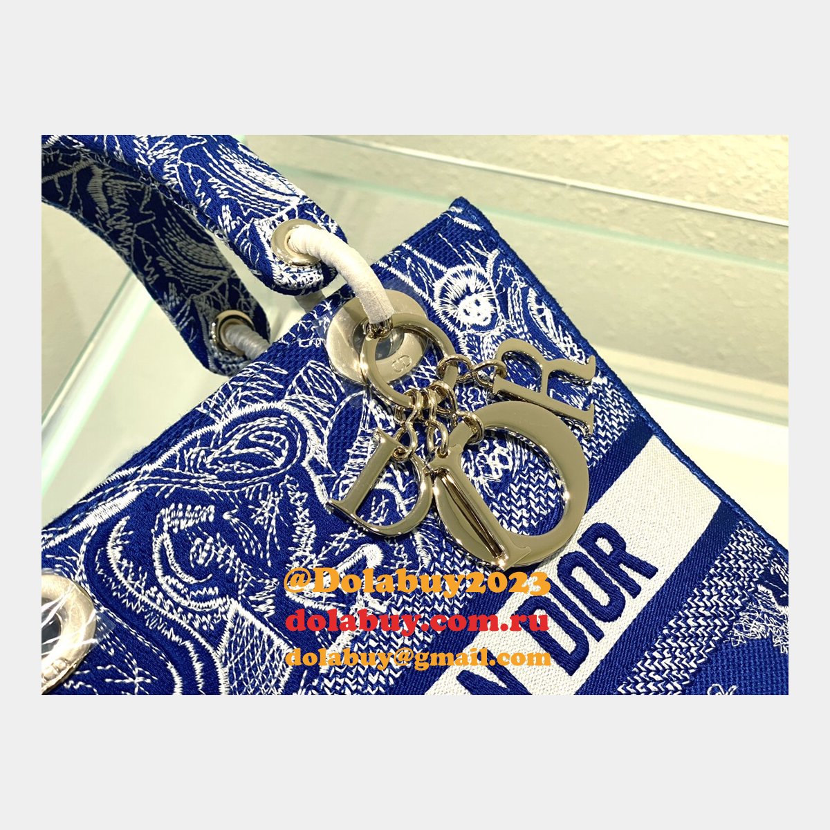 Cheap Replica Designer Christian Dior Lady Dior 24cm Handbags