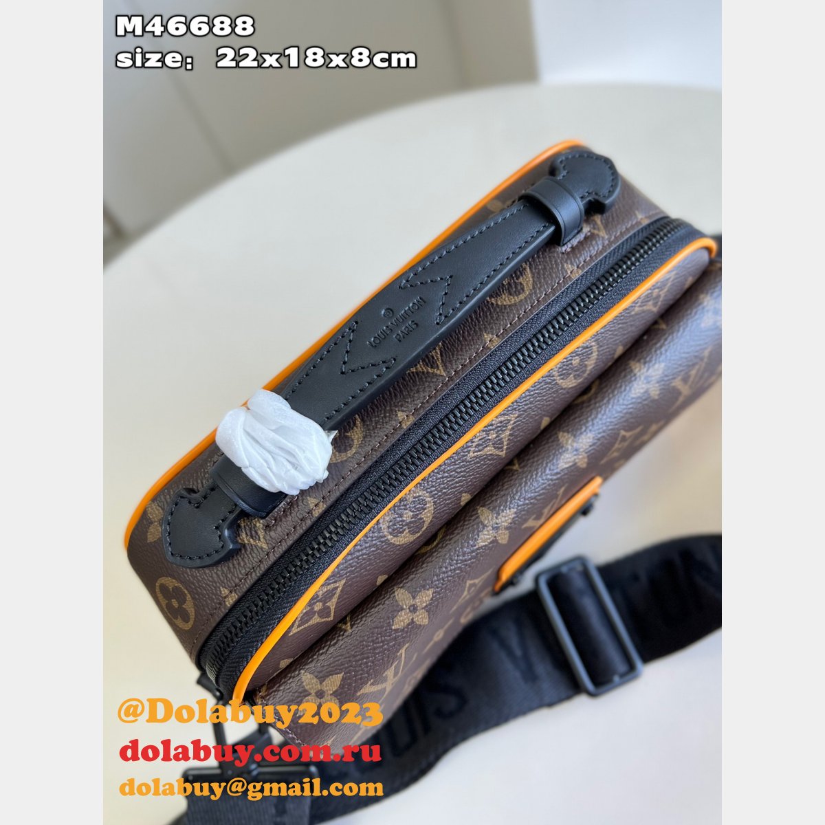 S-Lock Messenger Monogram Macassar M46688 Knockoff Louis Vuitton Bag